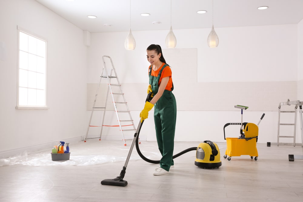 nettoyage après un chantier